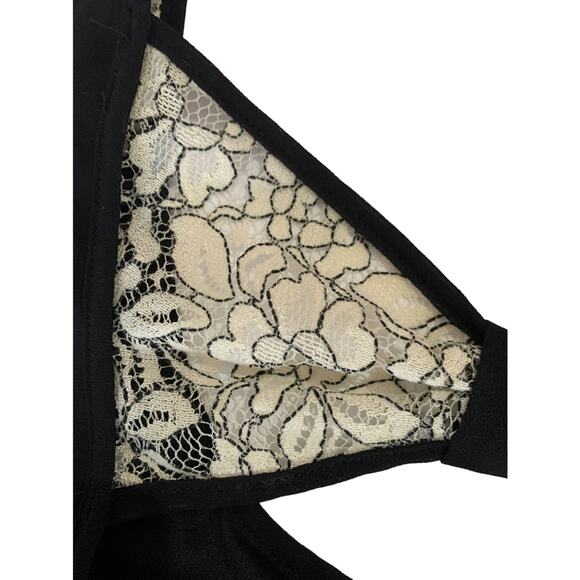 A. BAYER Black Knee Length Straight Line Dress with lining Size Medium - Picture 3 of 5